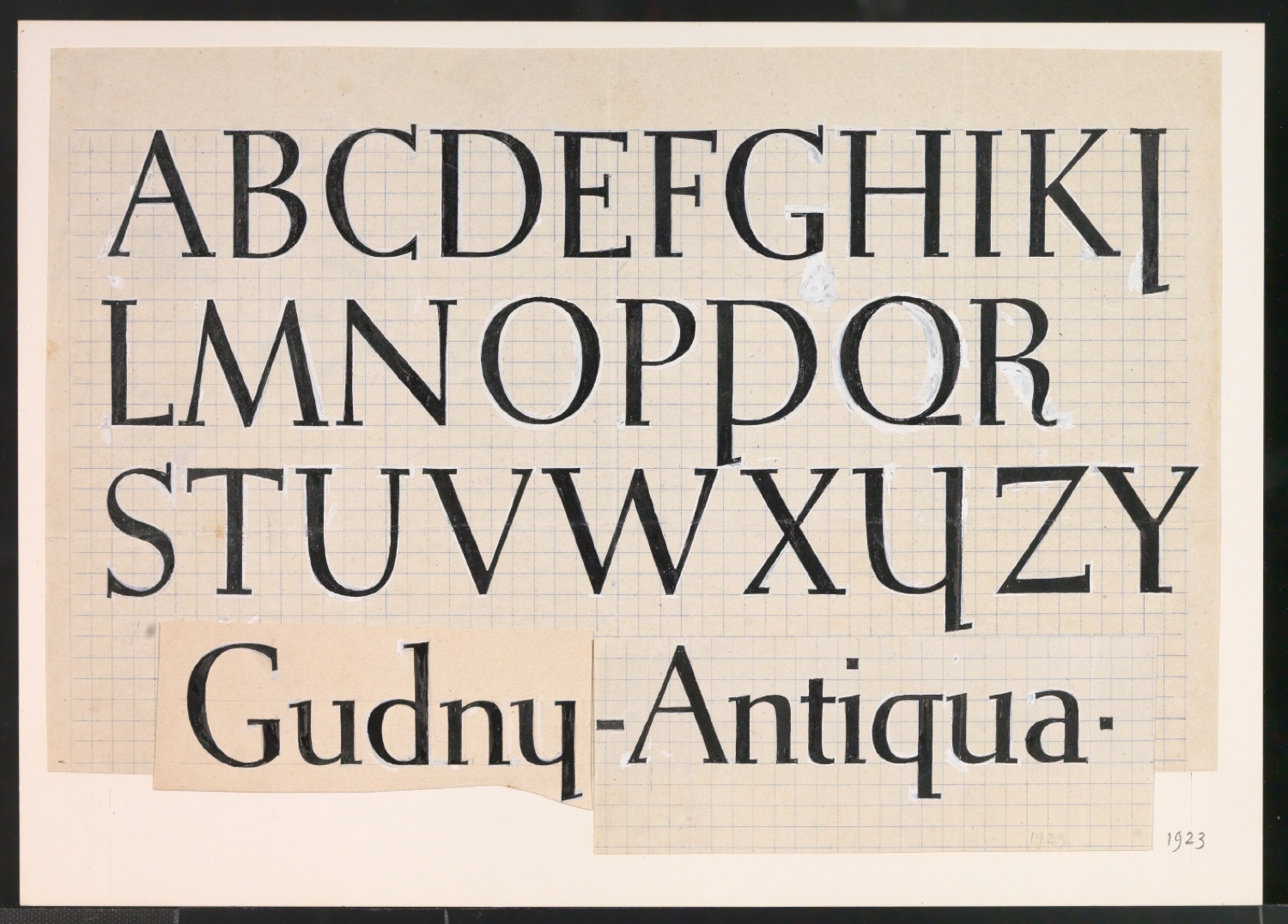 Konvolut Kalligrafische Übungen, Schriftübungen — Blatt 11