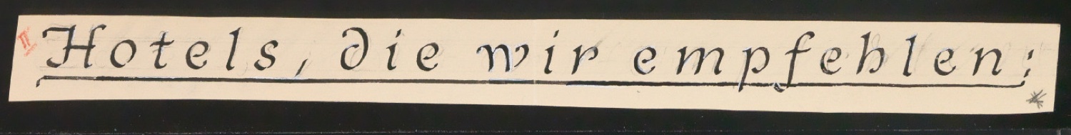 Konvolut Kalligrafische Übungen, Schriftübungen — Blatt 19