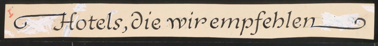 Konvolut Kalligrafische Übungen, Schriftübungen — Blatt 21
