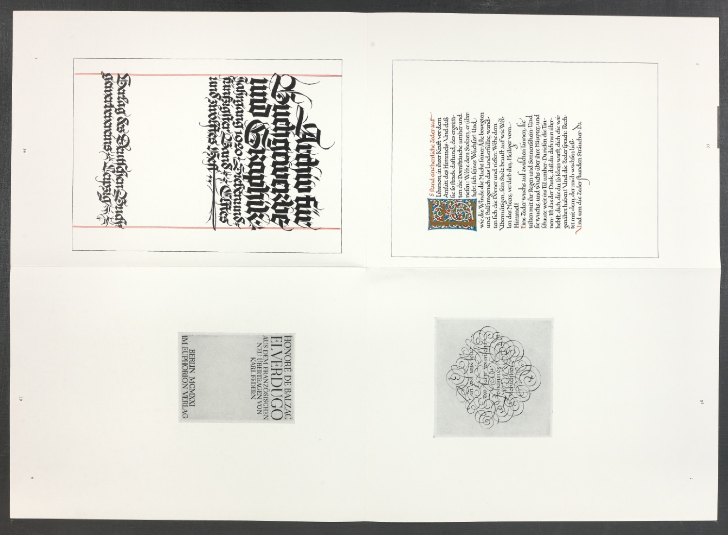Druckbögen für den Abbildungsteil von Leben und Werk des Typographen Jan Tschichold — Blatt 2