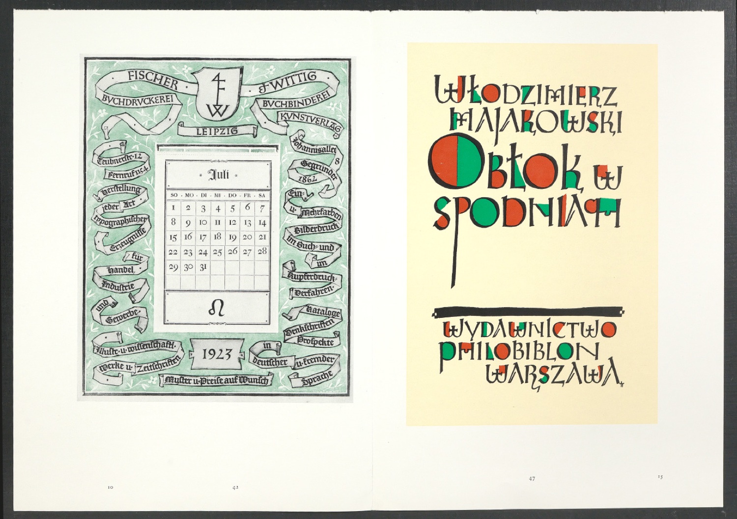Druckbögen für den Abbildungsteil von Leben und Werk des Typographen Jan Tschichold — Blatt 4