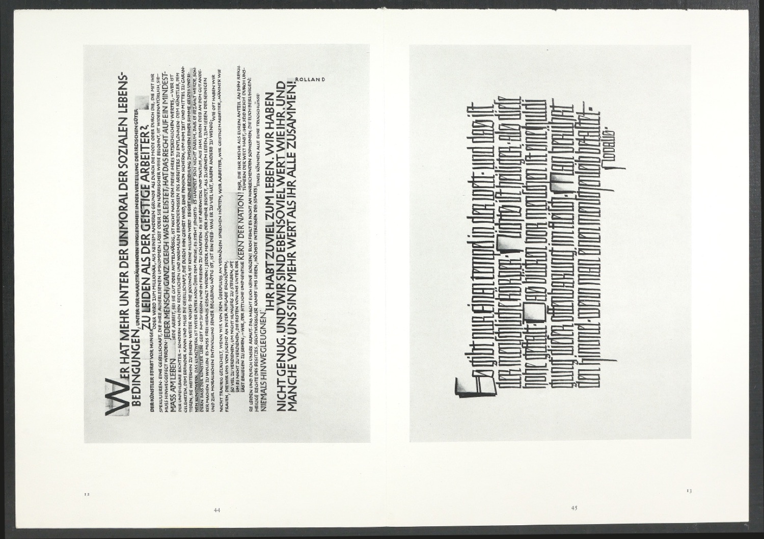 Druckbögen für den Abbildungsteil von Leben und Werk des Typographen Jan Tschichold — Blatt 6