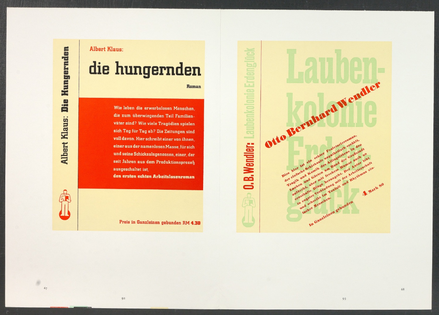 Druckbögen für den Abbildungsteil von Leben und Werk des Typographen Jan Tschichold — Blatt 14