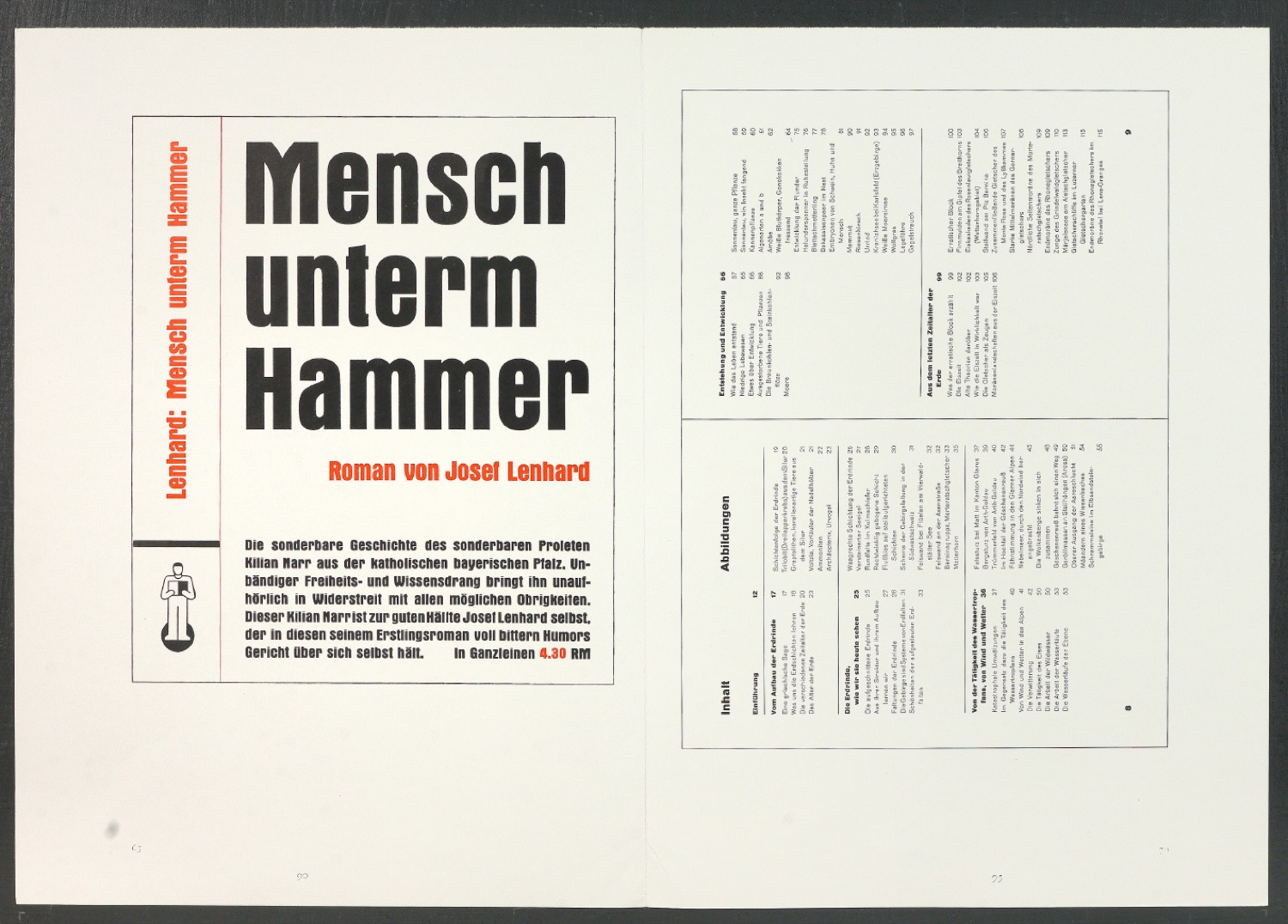 Druckbögen für den Abbildungsteil von Leben und Werk des Typographen Jan Tschichold — Blatt 16