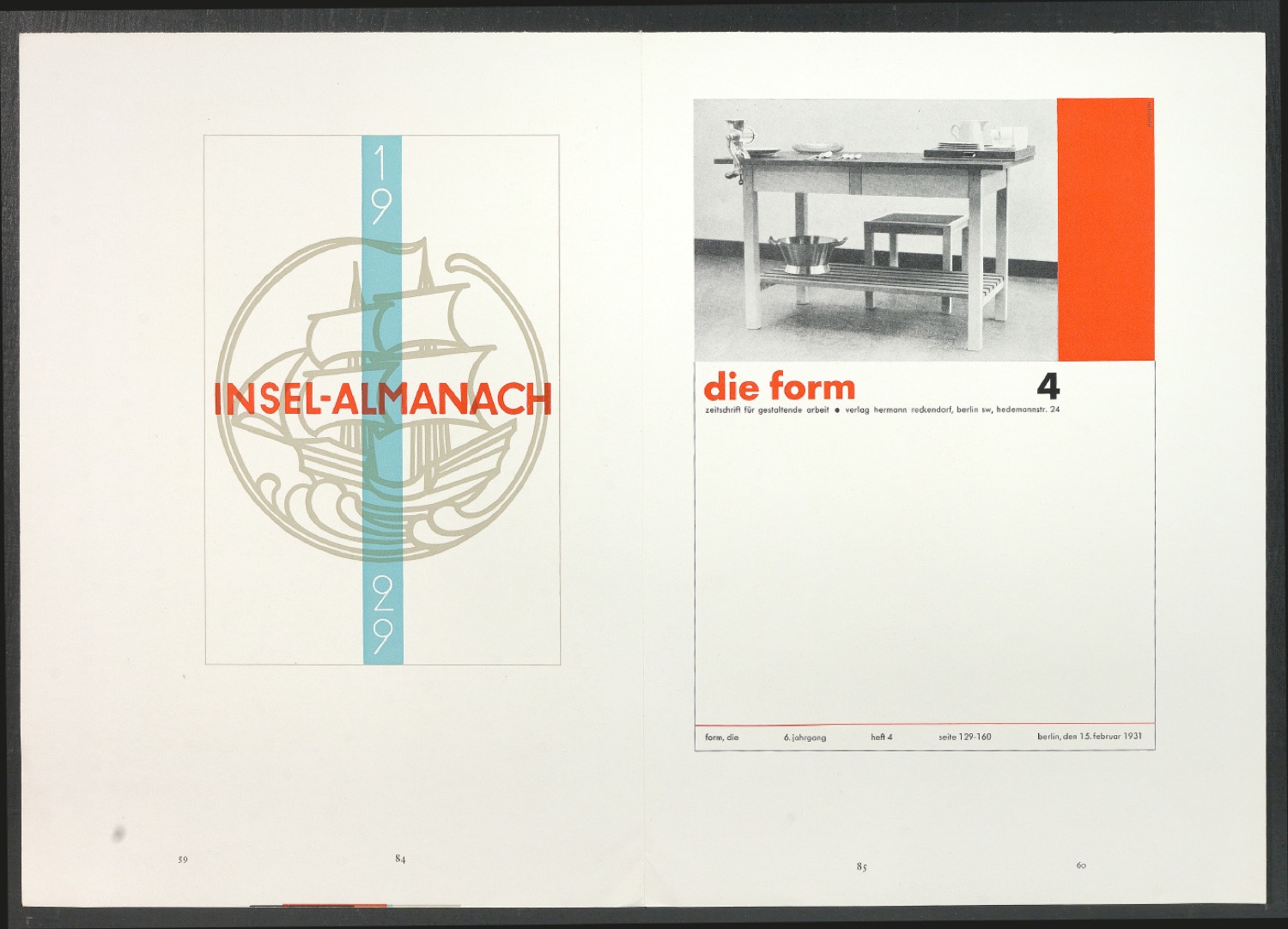 Druckbögen für den Abbildungsteil von Leben und Werk des Typographen Jan Tschichold — Blatt 22