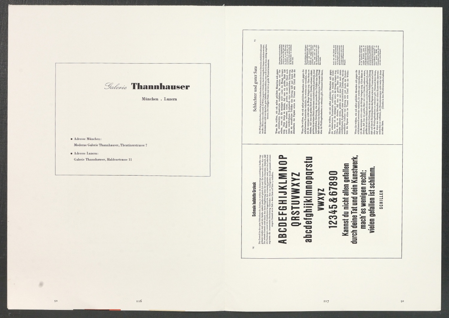 Druckbögen für den Abbildungsteil von Leben und Werk des Typographen Jan Tschichold — Blatt 26