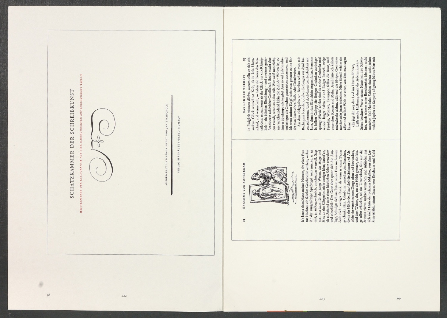 Druckbögen für den Abbildungsteil von Leben und Werk des Typographen Jan Tschichold — Blatt 29
