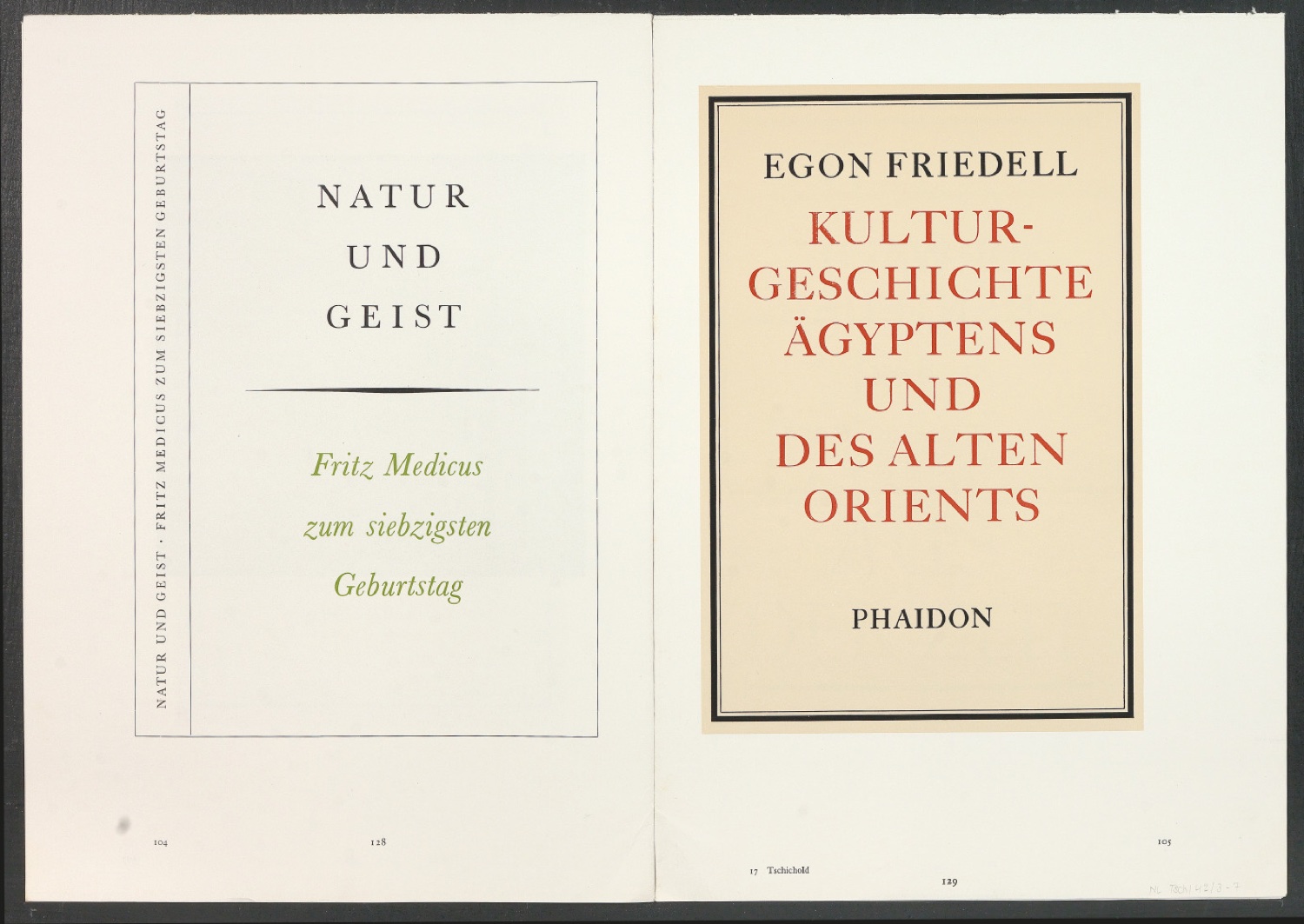 Druckbögen für den Abbildungsteil von Leben und Werk des Typographen Jan Tschichold — Blatt 32
