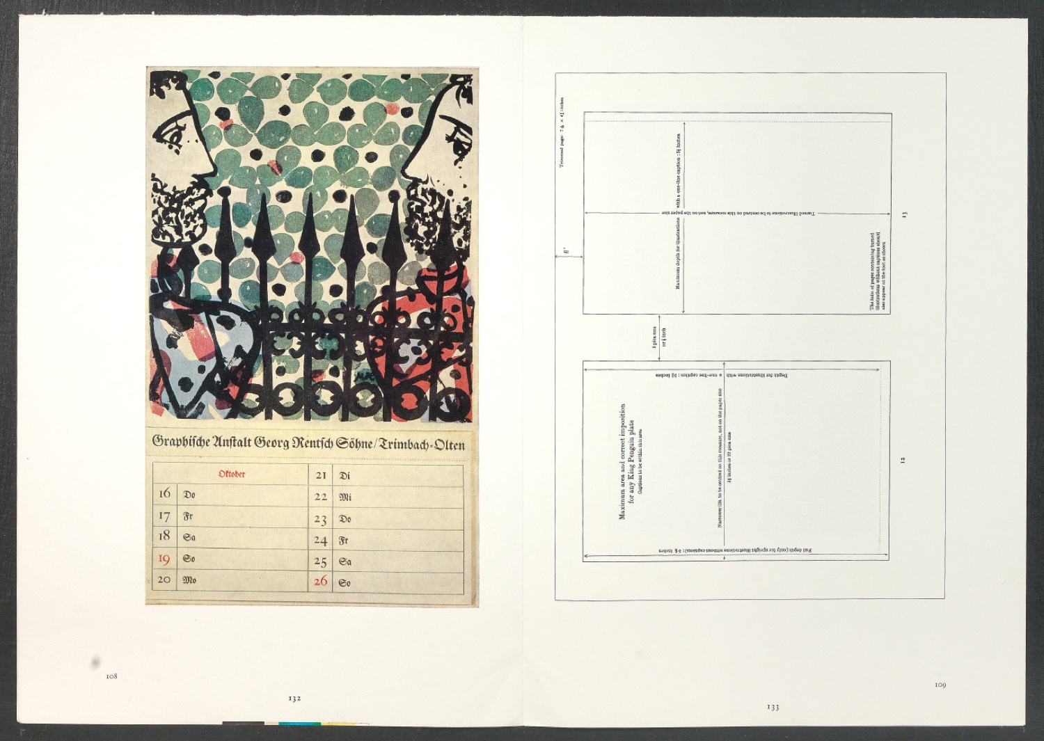 Druckbögen für den Abbildungsteil von Leben und Werk des Typographen Jan Tschichold — Blatt 34