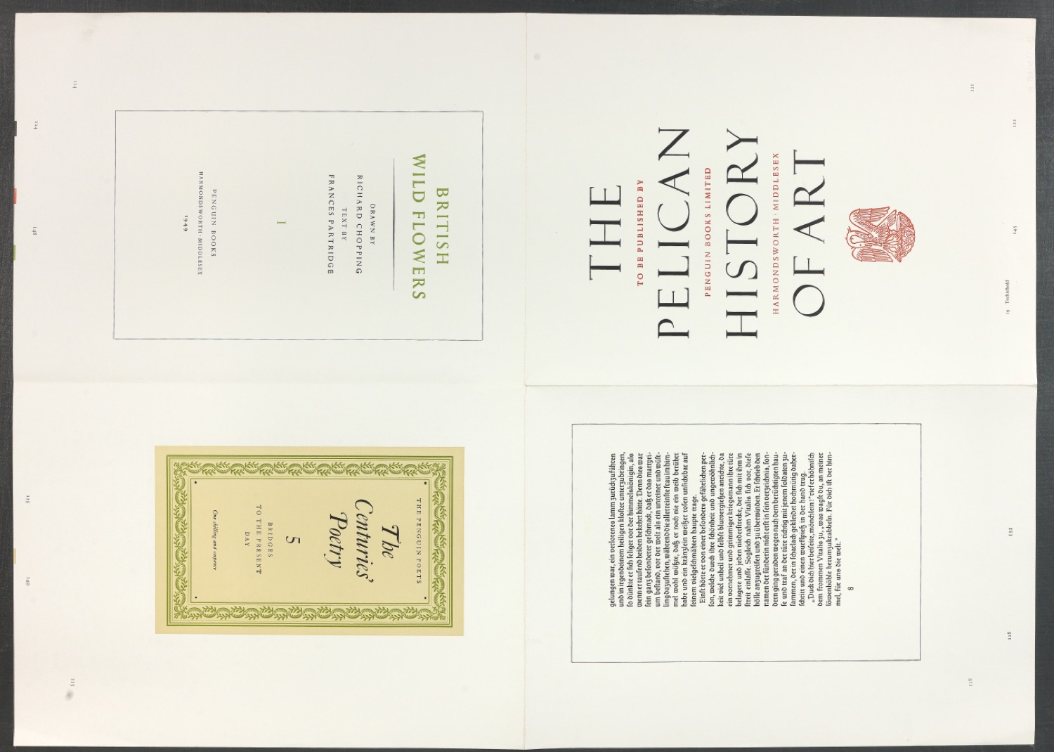 Druckbögen für den Abbildungsteil von Leben und Werk des Typographen Jan Tschichold — Blatt 42