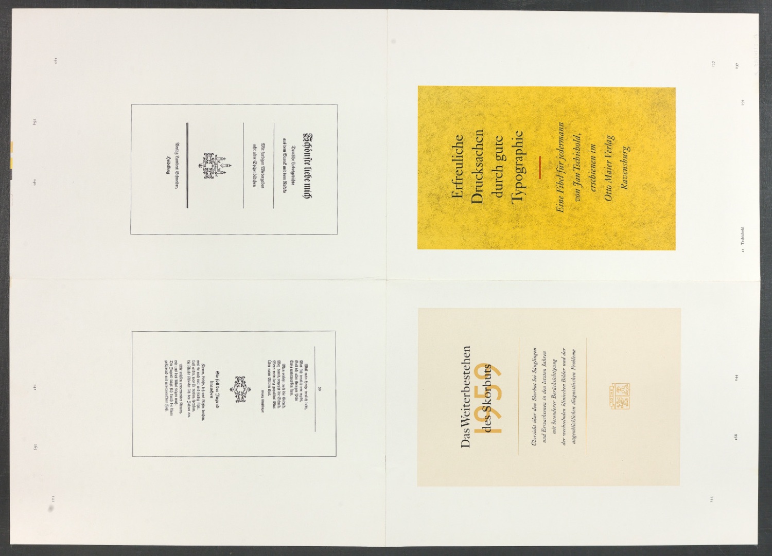 Druckbögen für den Abbildungsteil von Leben und Werk des Typographen Jan Tschichold — Blatt 43