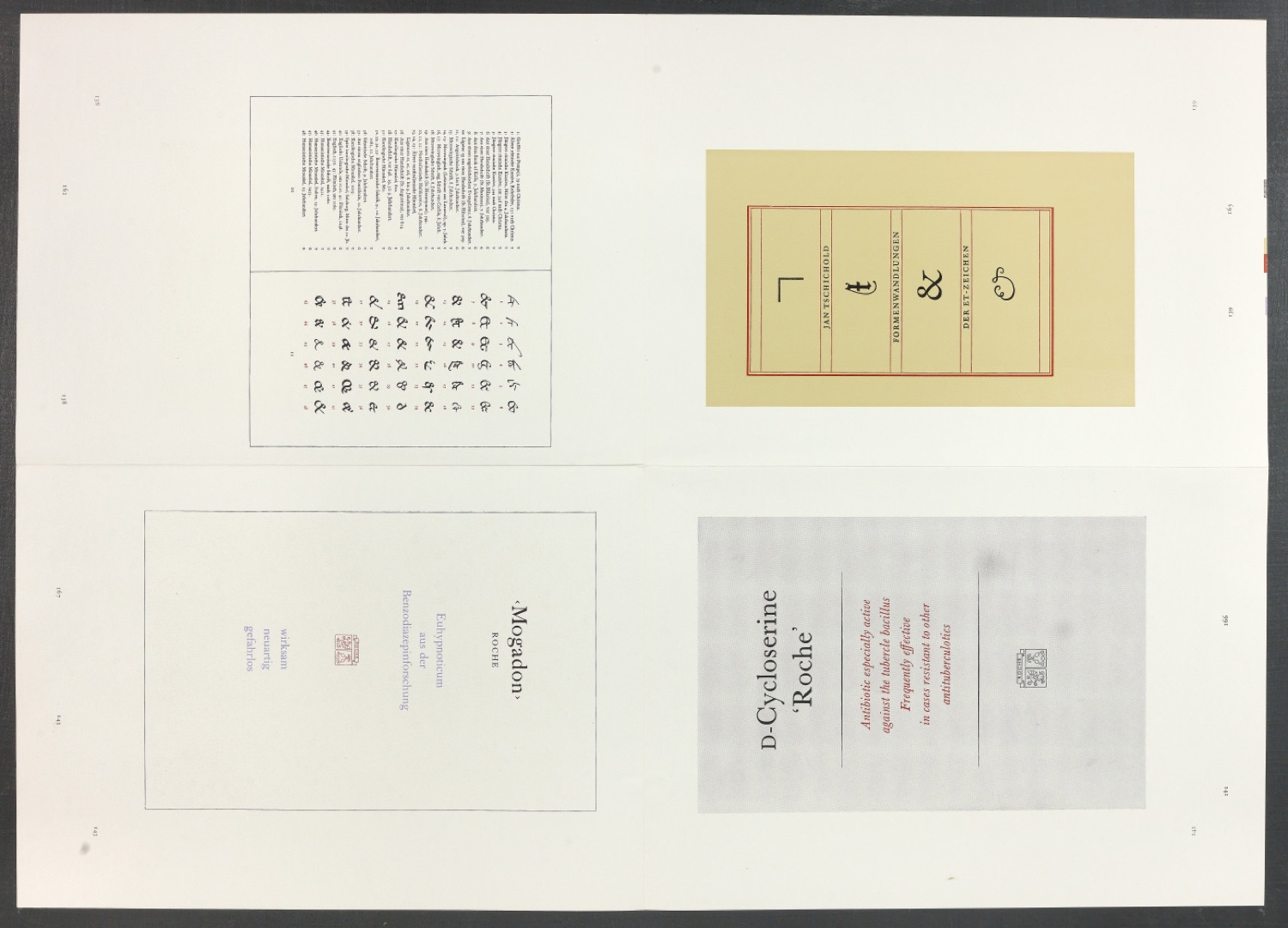 Druckbögen für den Abbildungsteil von Leben und Werk des Typographen Jan Tschichold — Blatt 44