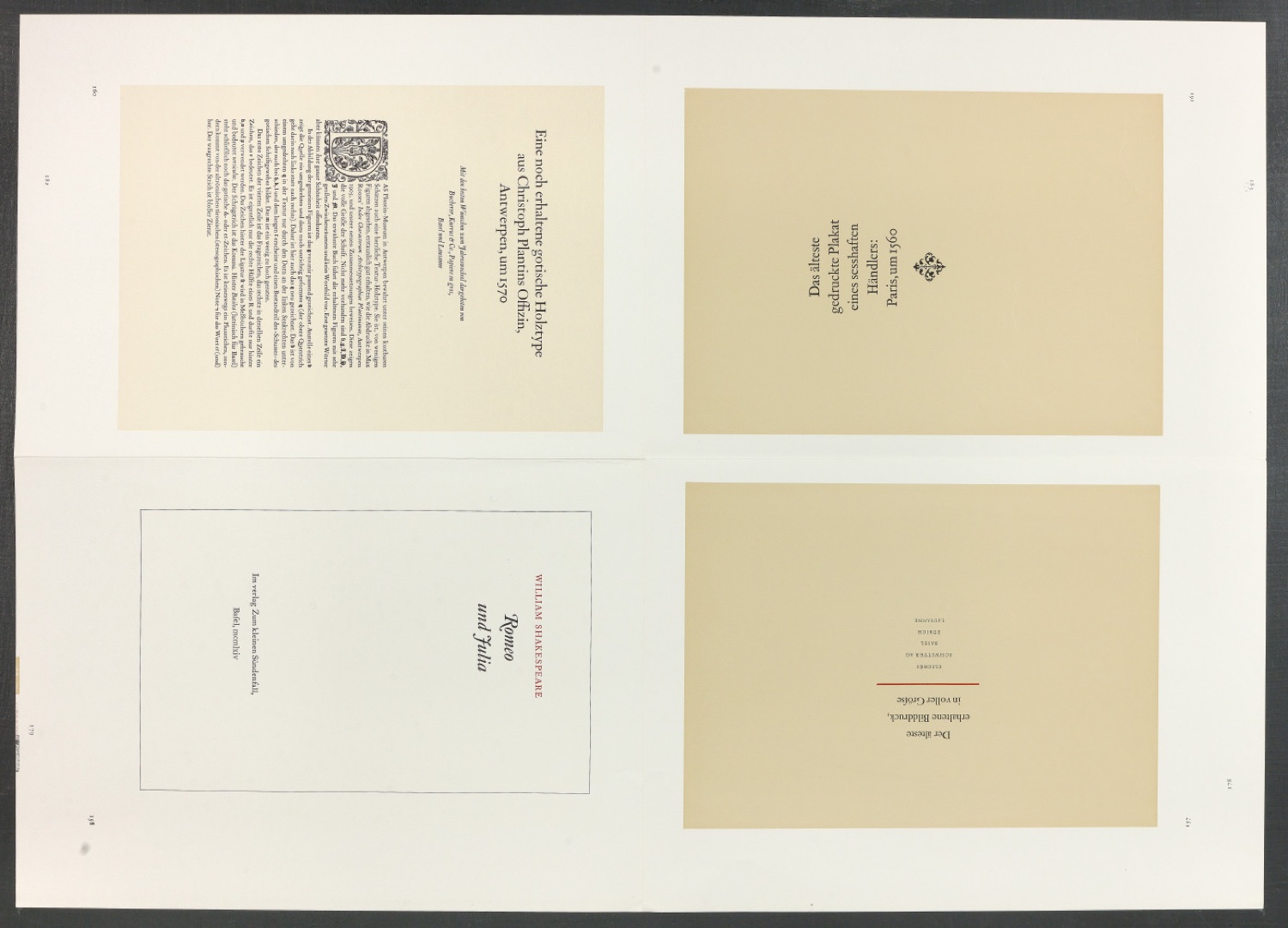 Druckbögen für den Abbildungsteil von Leben und Werk des Typographen Jan Tschichold — Blatt 45