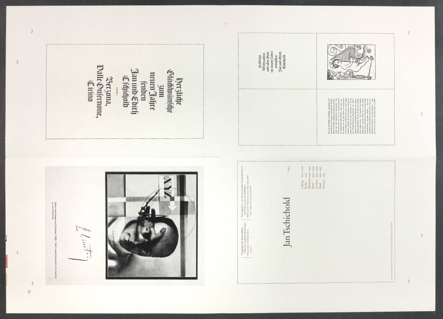 Druckbögen für den Abbildungsteil von Leben und Werk des Typographen Jan Tschichold — Blatt 47