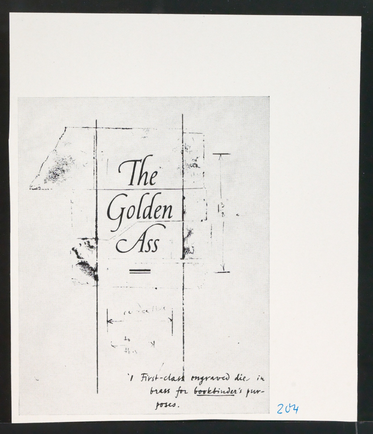 Druckfahnen für den Abbildungsteil von Leben und Werk des Typographen Jan Tschichold — Blatt 39
