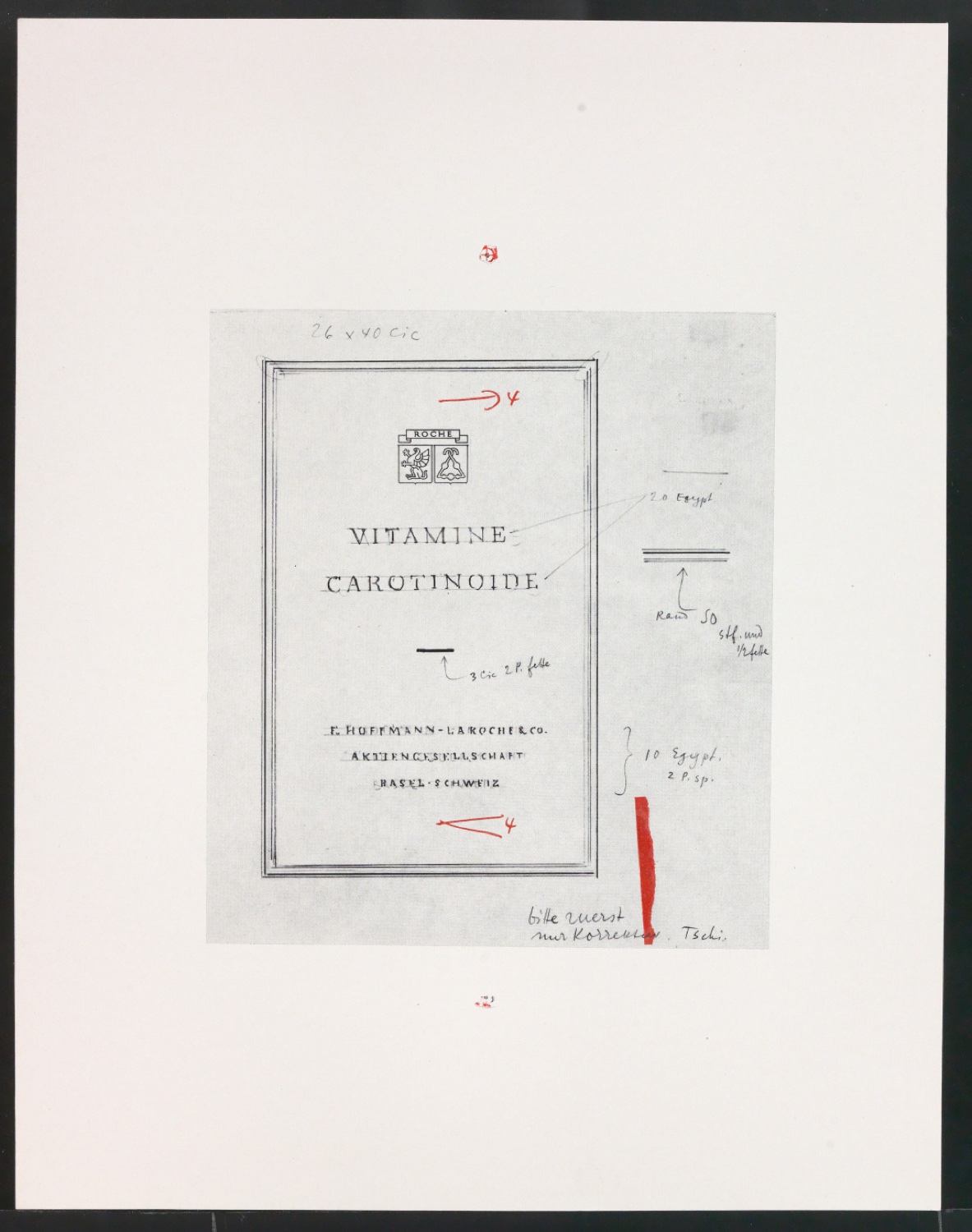 Druckfahnen für den Abbildungsteil von Leben und Werk des Typographen Jan Tschichold — Blatt 51
