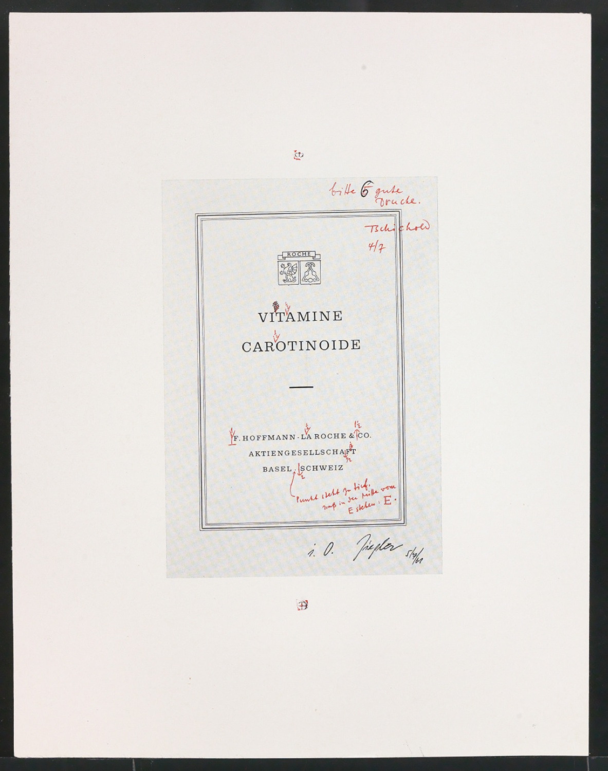 Druckfahnen für den Abbildungsteil von Leben und Werk des Typographen Jan Tschichold — Blatt 53