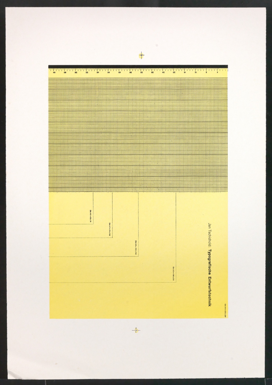 Druckfahnen für den Abbildungsteil von Leben und Werk des Typographen Jan Tschichold — Blatt 61