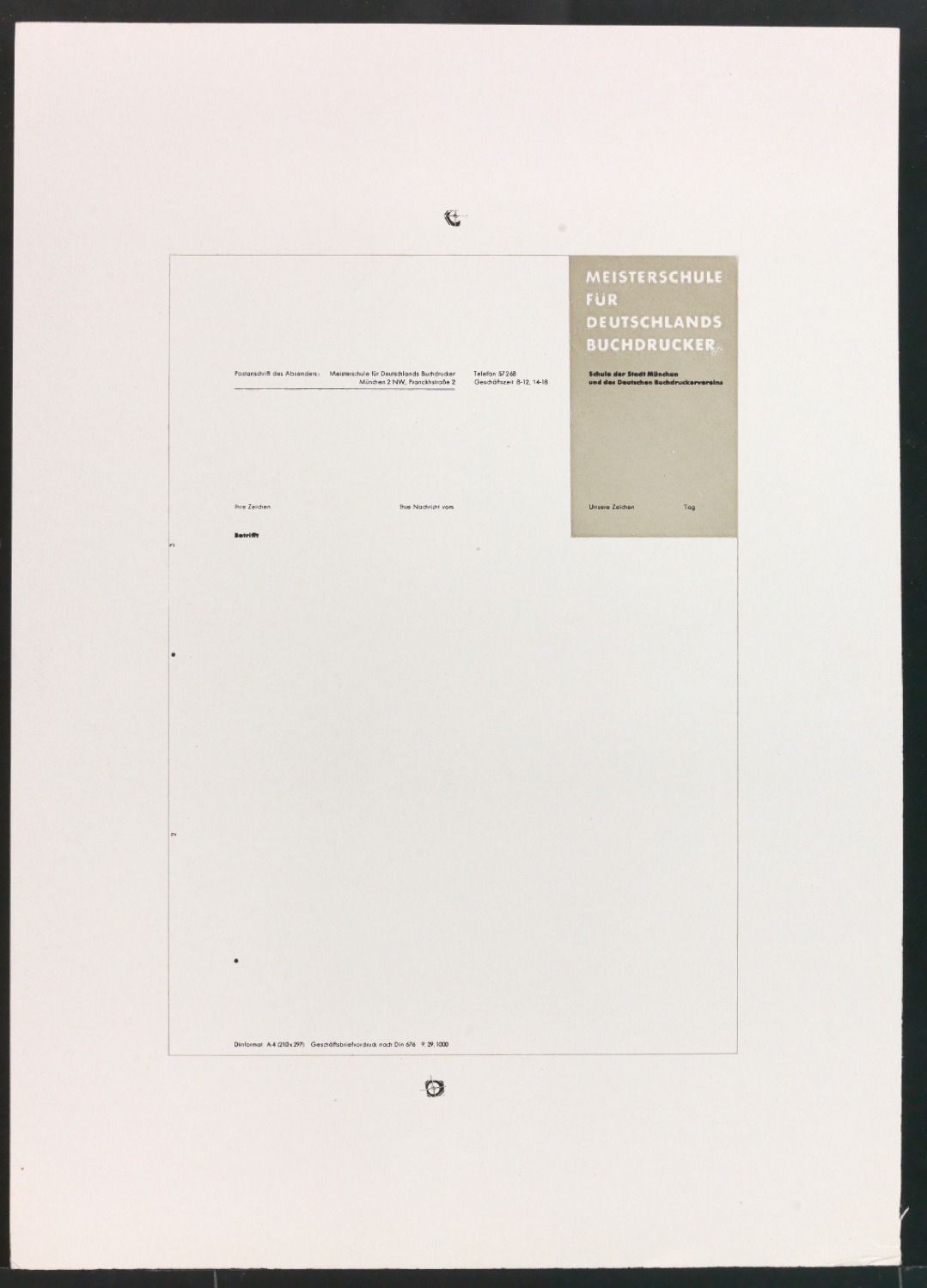 Druckfahnen für den Abbildungsteil von Leben und Werk des Typographen Jan Tschichold — Blatt 73
