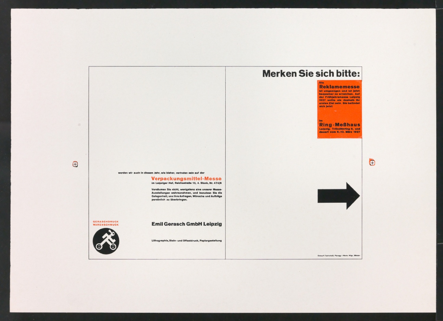 Druckfahnen für den Abbildungsteil von Leben und Werk des Typographen Jan Tschichold — Blatt 83