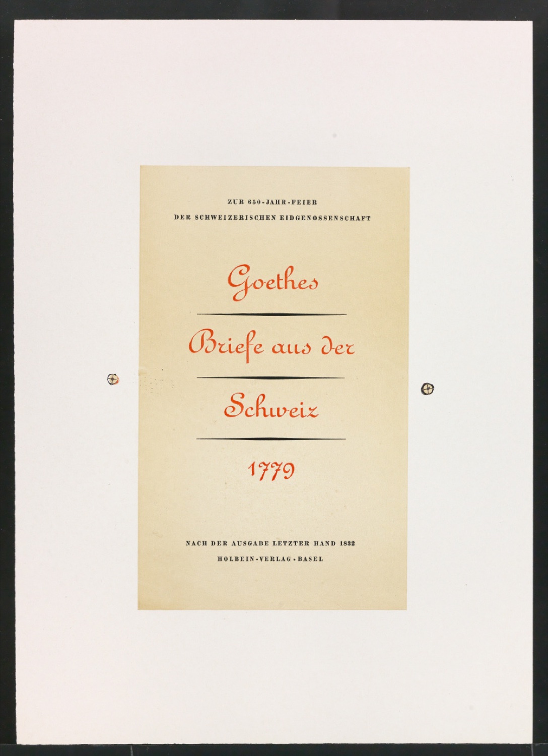 Druckfahnen für den Abbildungsteil von Leben und Werk des Typographen Jan Tschichold — Blatt 85
