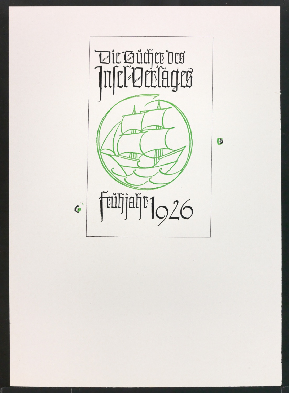Druckfahnen für den Abbildungsteil von Leben und Werk des Typographen Jan Tschichold — Blatt 103