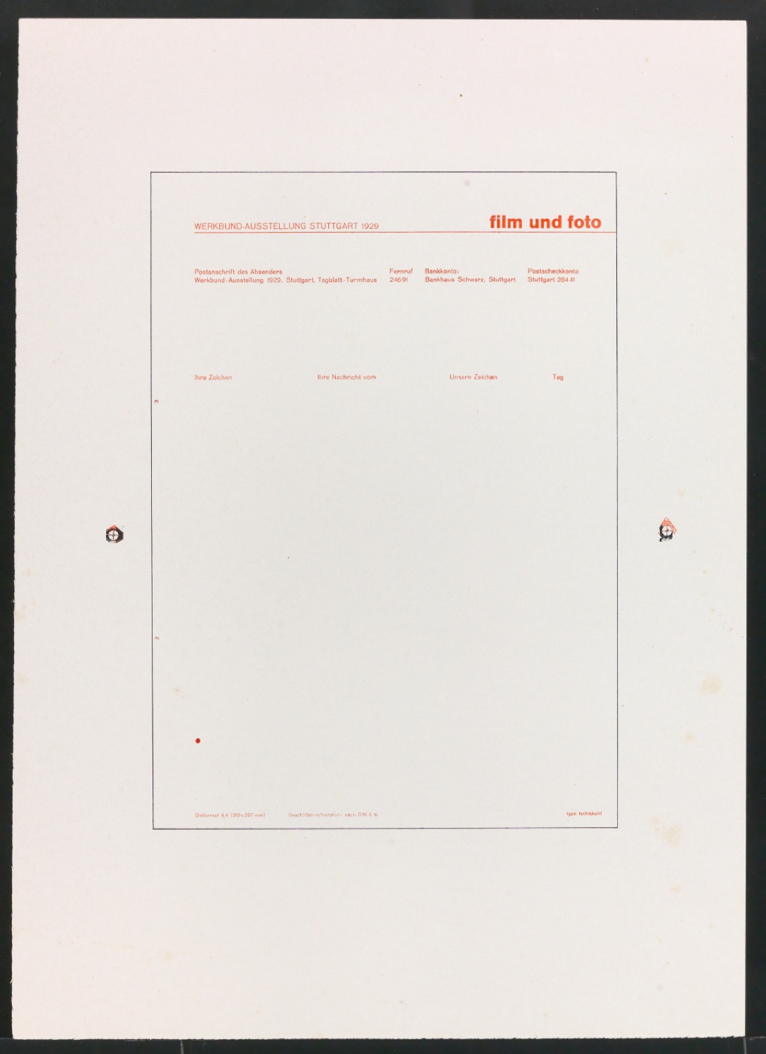 Druckfahnen für den Abbildungsteil von Leben und Werk des Typographen Jan Tschichold — Blatt 109