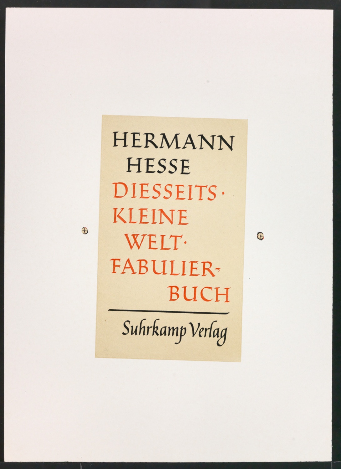 Druckfahnen für den Abbildungsteil von Leben und Werk des Typographen Jan Tschichold — Blatt 117