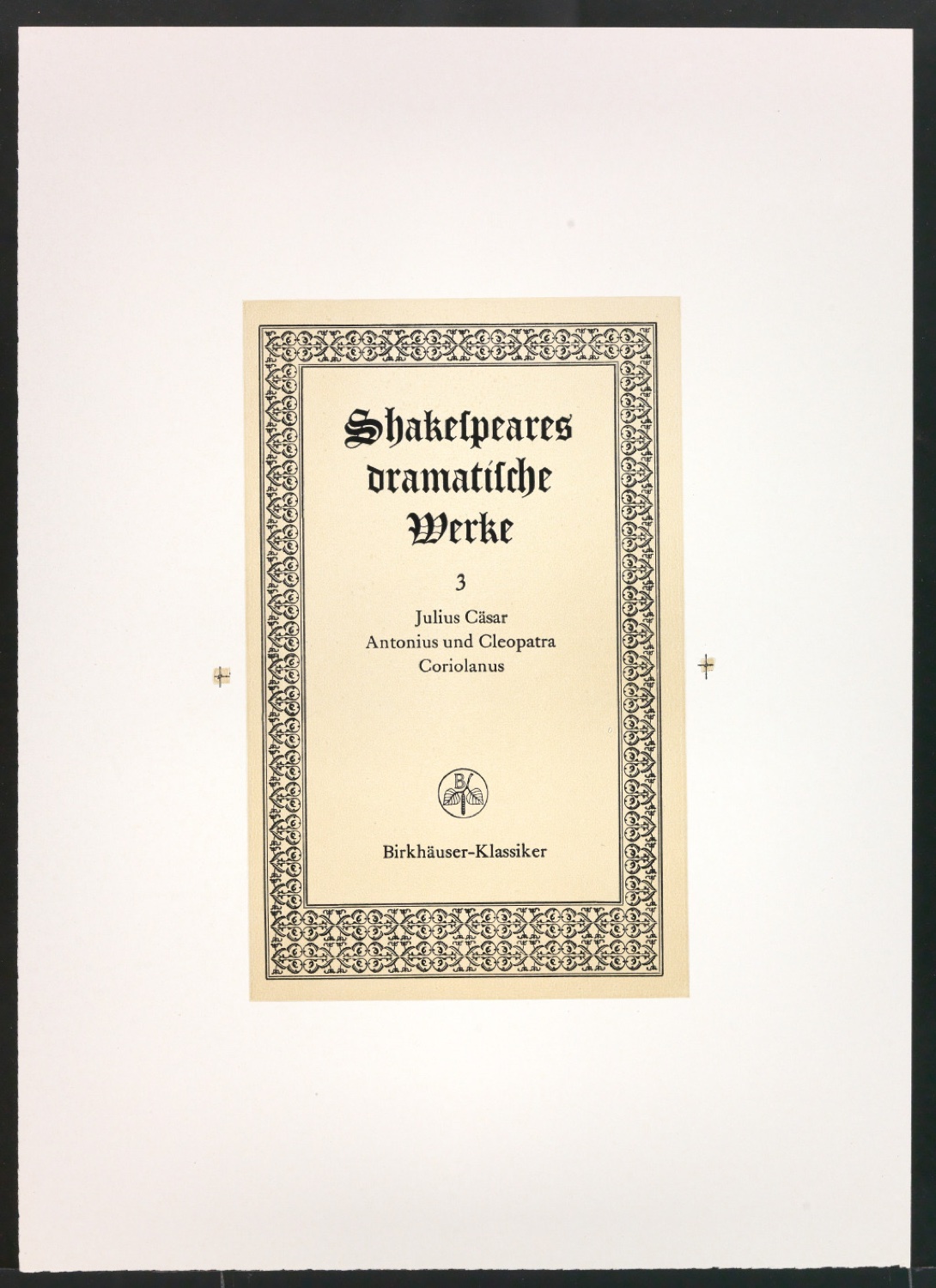 Druckfahnen für den Abbildungsteil von Leben und Werk des Typographen Jan Tschichold — Blatt 123
