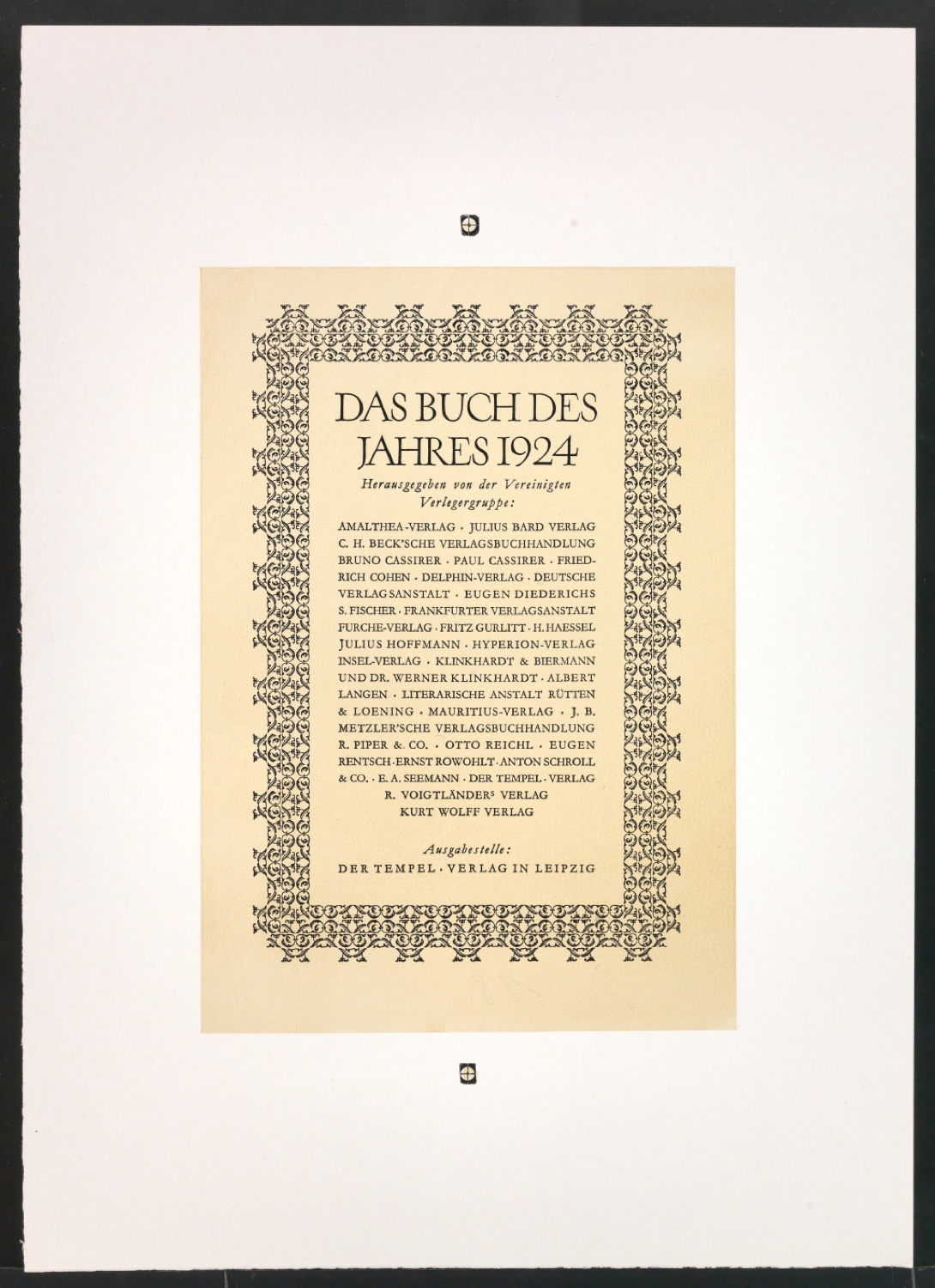 Druckfahnen für den Abbildungsteil von Leben und Werk des Typographen Jan Tschichold — Blatt 137