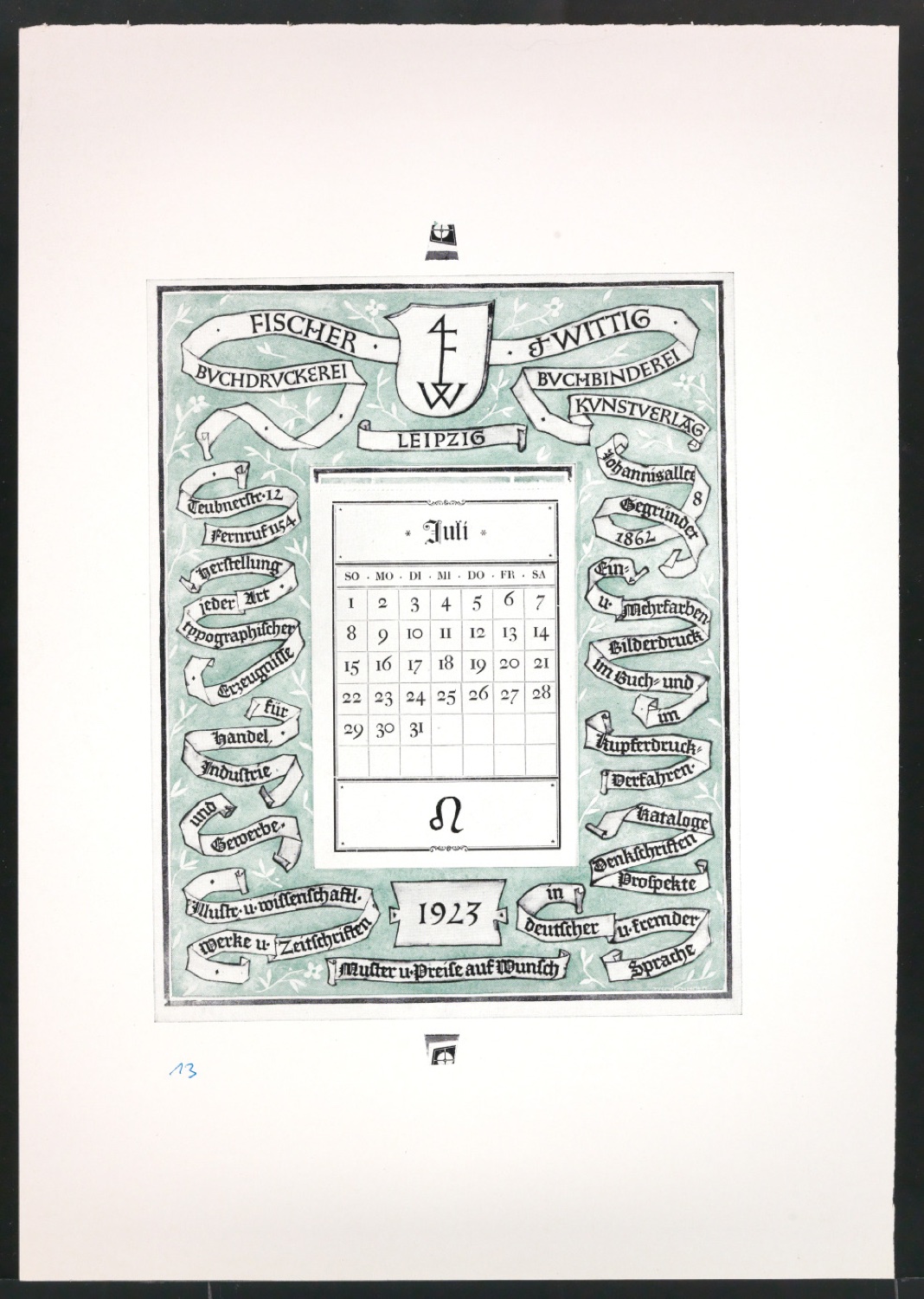 Druckfahnen für den Abbildungsteil von Leben und Werk des Typographen Jan Tschichold — Blatt 155