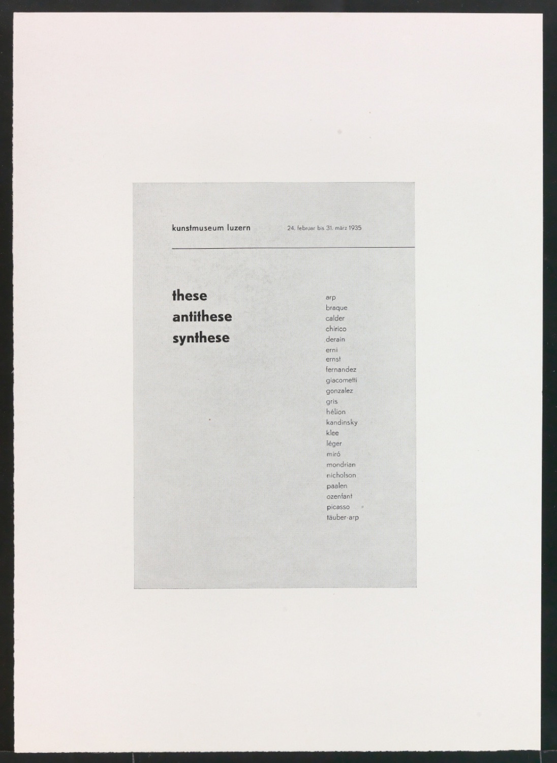 Druckfahnen für den Abbildungsteil von Leben und Werk des Typographen Jan Tschichold — Blatt 163