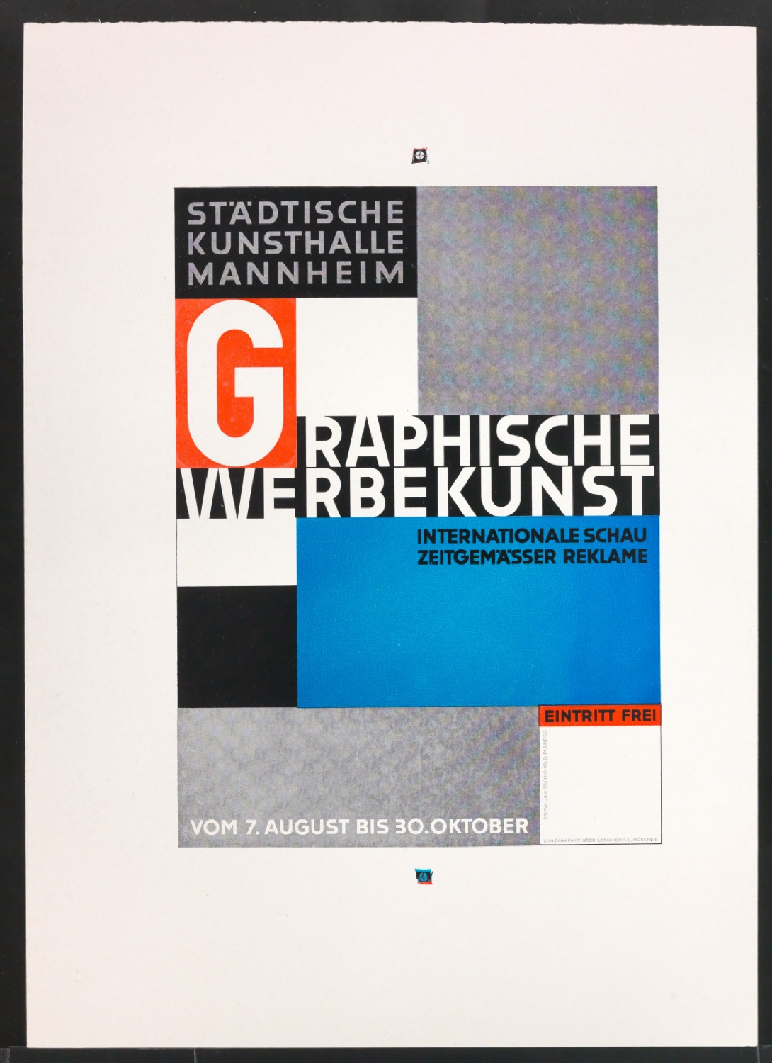 Druckfahnen für den Abbildungsteil von Leben und Werk des Typographen Jan Tschichold — Blatt 5