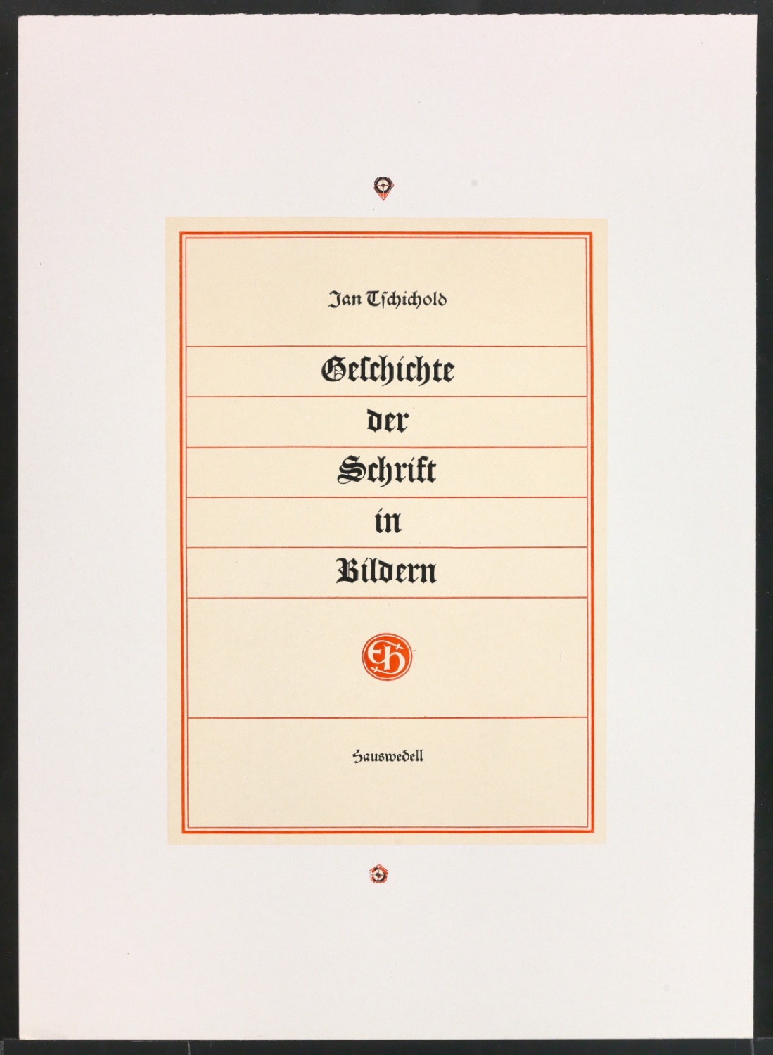 Druckfahnen für den Abbildungsteil von Leben und Werk des Typographen Jan Tschichold — Blatt 35