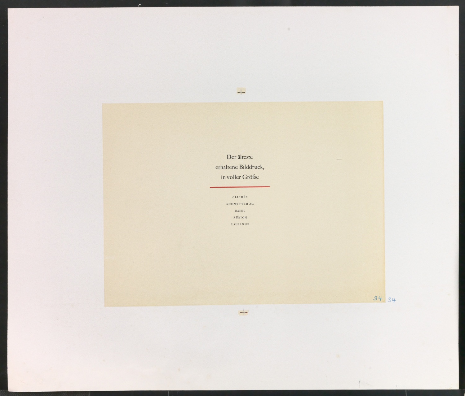 Druckfahnen für den Abbildungsteil von Leben und Werk des Typographen Jan Tschichold — Blatt 49