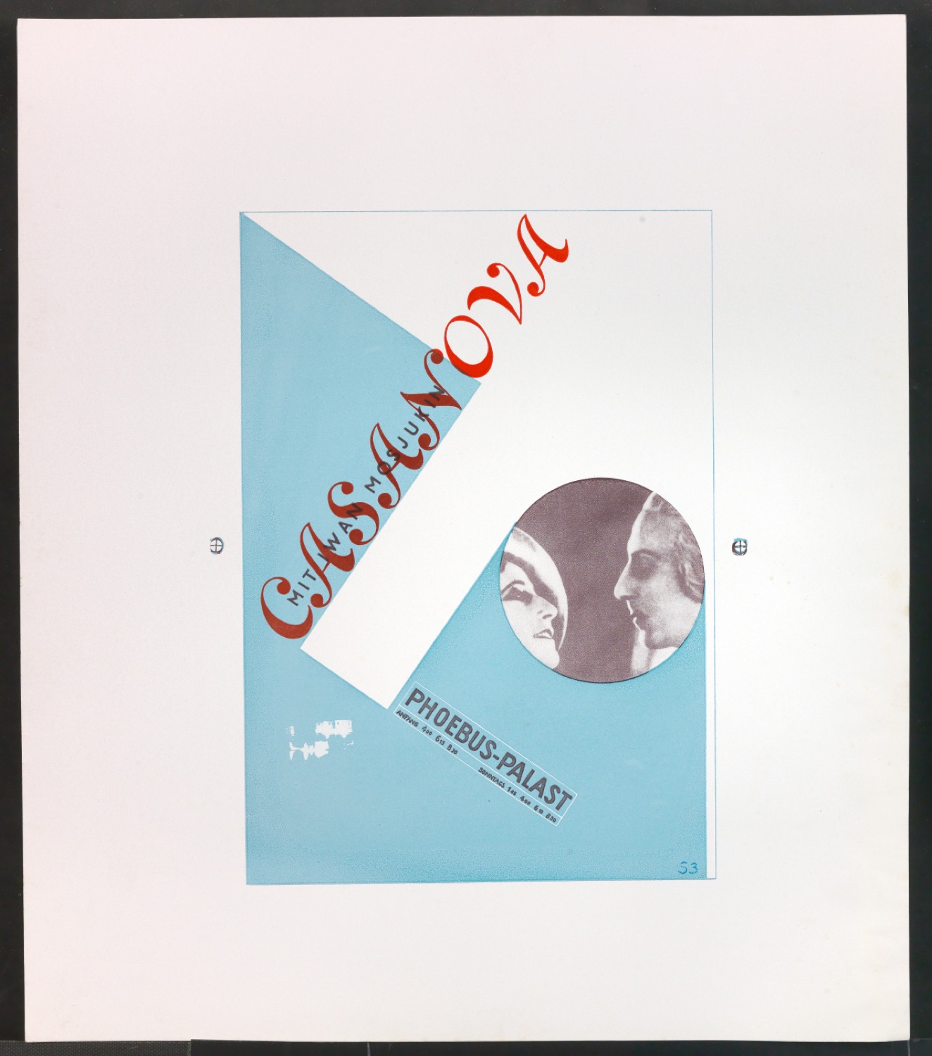 Druckfahnen für den Abbildungsteil von Leben und Werk des Typographen Jan Tschichold — Blatt 55
