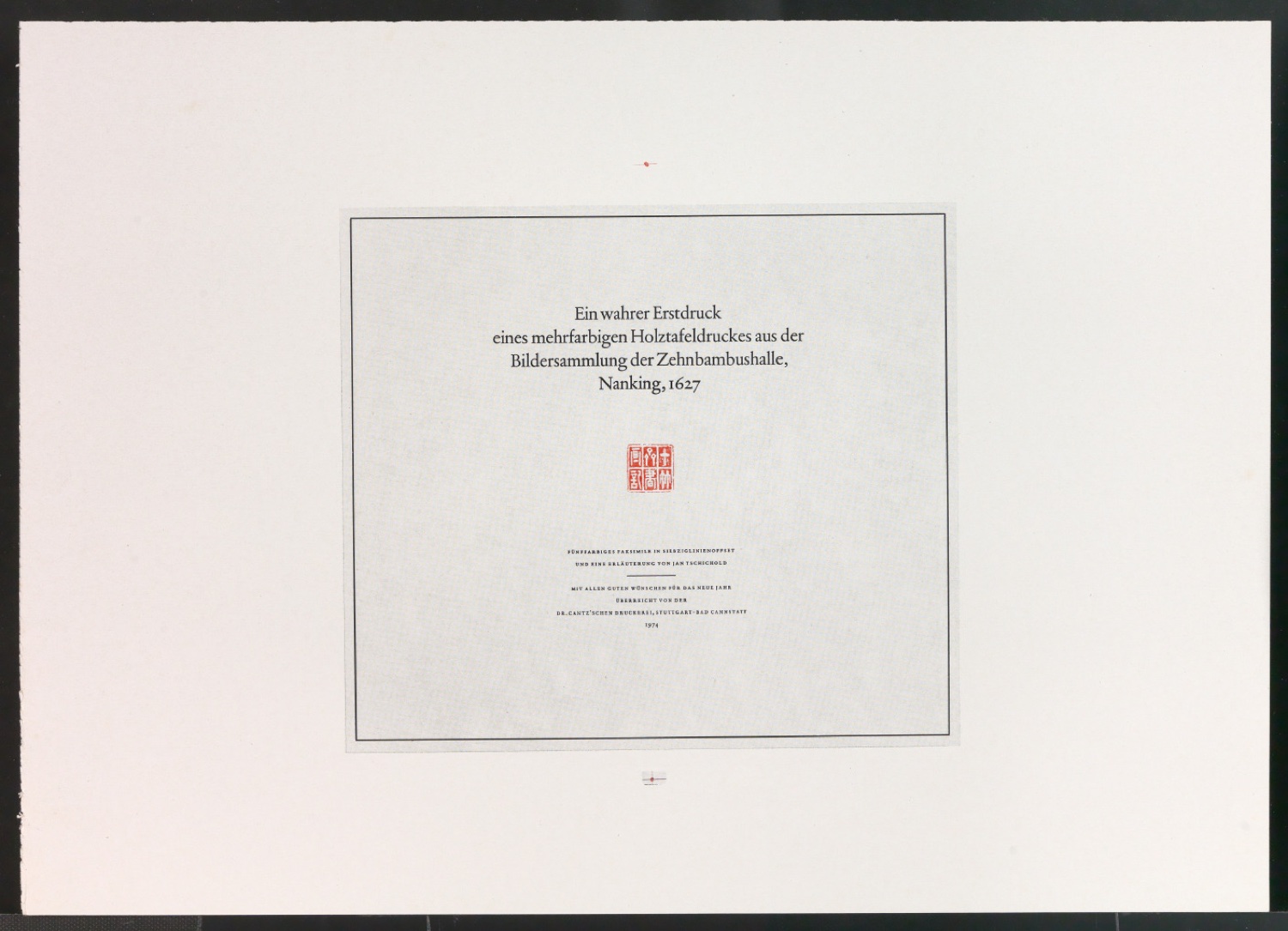 Druckfahnen für den Abbildungsteil von Leben und Werk des Typographen Jan Tschichold — Blatt 59