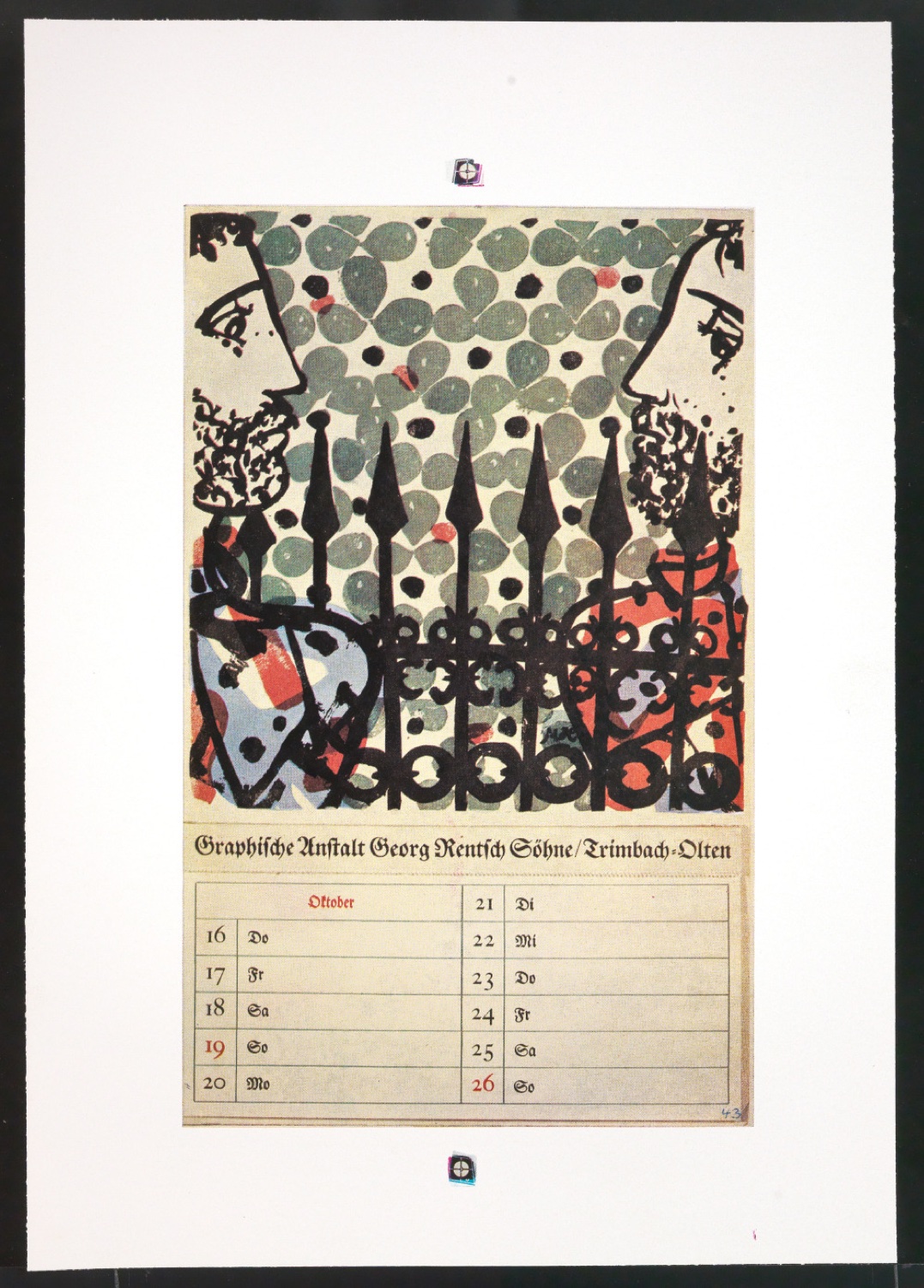 Druckfahnen für den Abbildungsteil von Leben und Werk des Typographen Jan Tschichold — Blatt 71