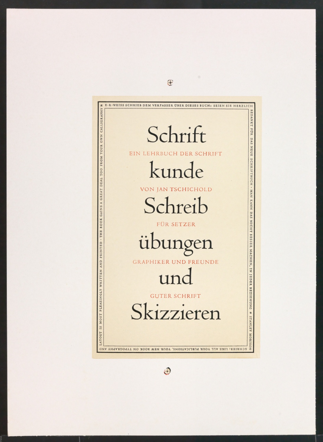Druckfahnen für den Abbildungsteil von Leben und Werk des Typographen Jan Tschichold — Blatt 81