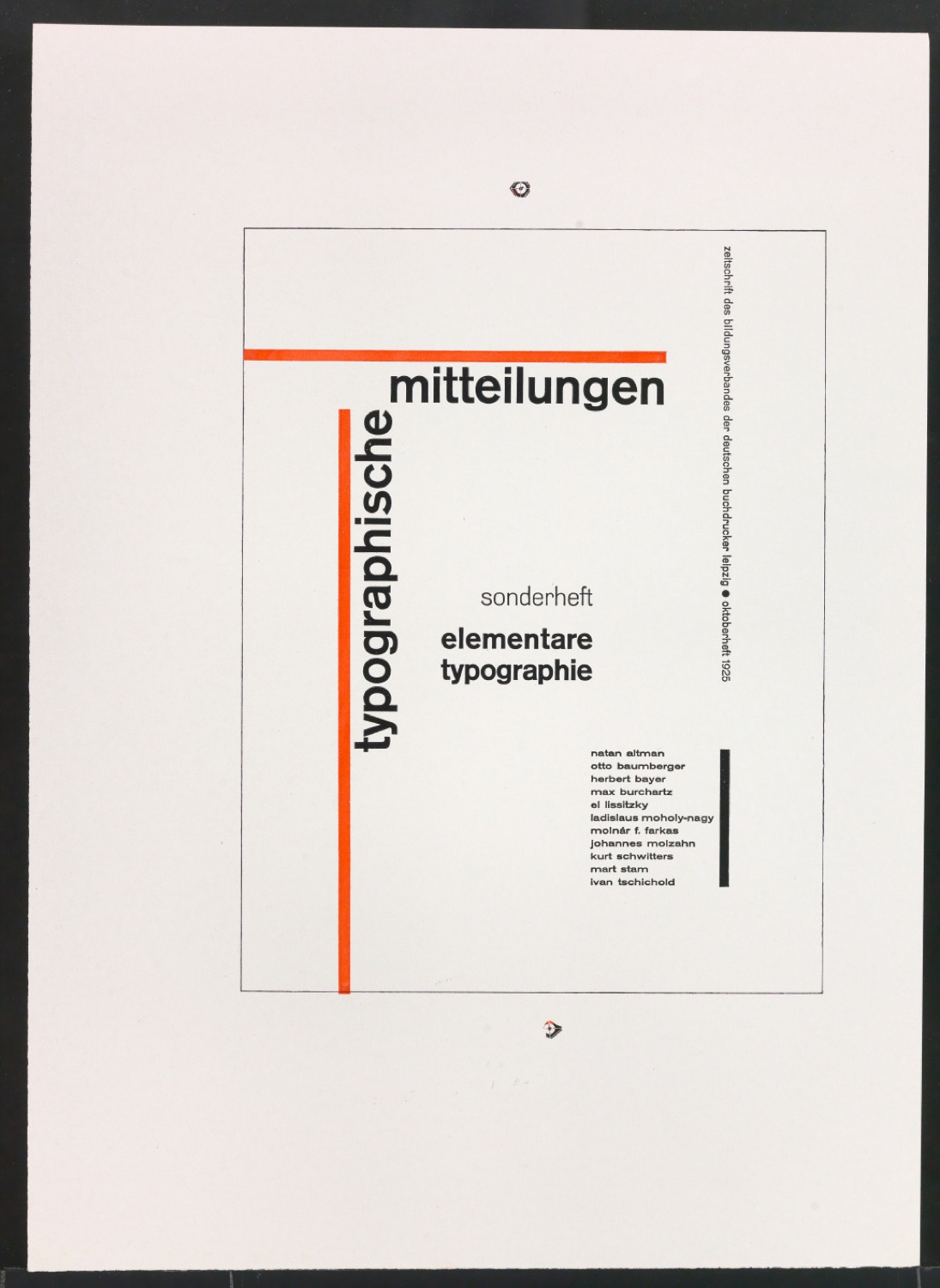 Druckfahnen für den Abbildungsteil von Leben und Werk des Typographen Jan Tschichold — Blatt 83