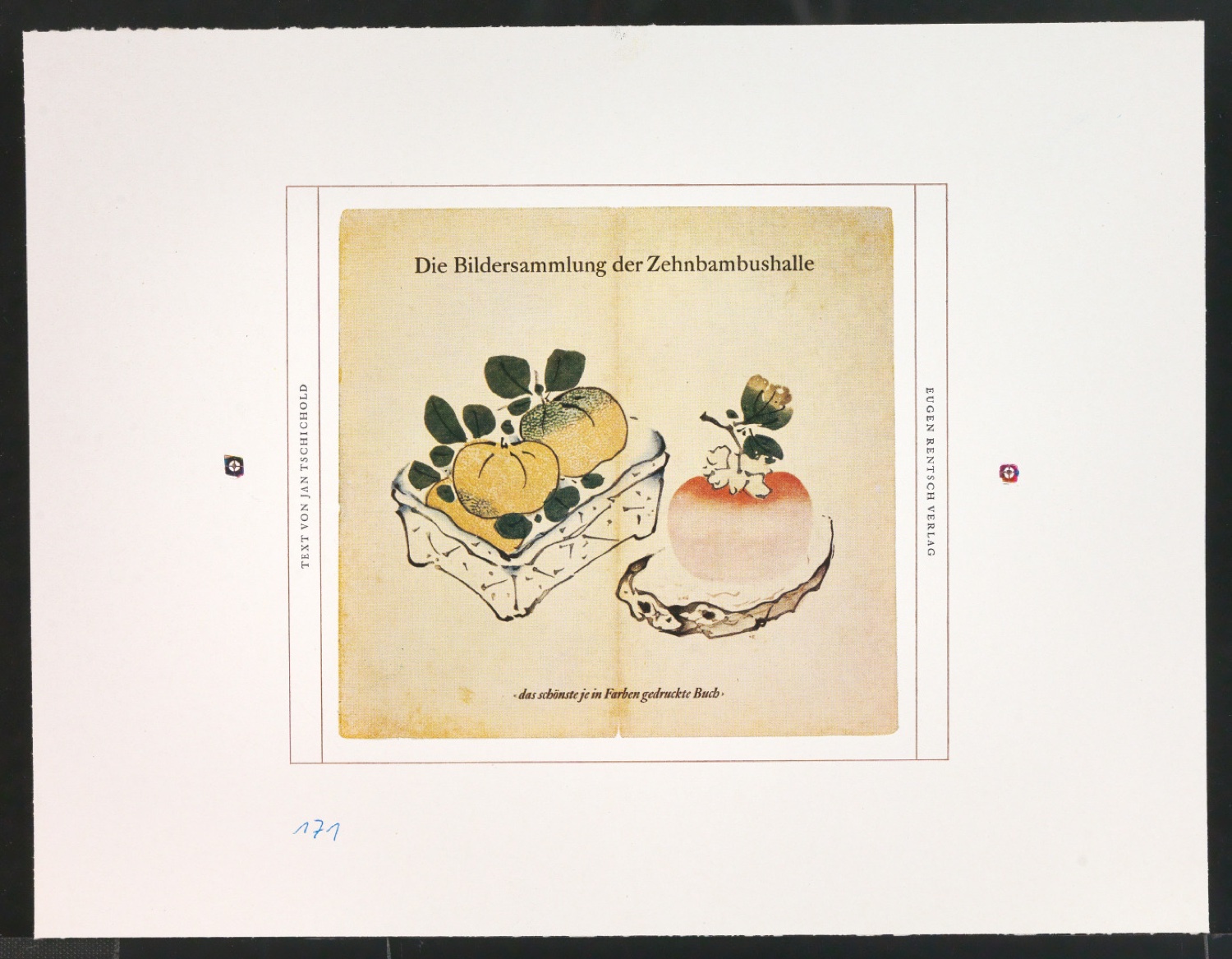 Druckfahnen für den Abbildungsteil von Leben und Werk des Typographen Jan Tschichold — Blatt 85
