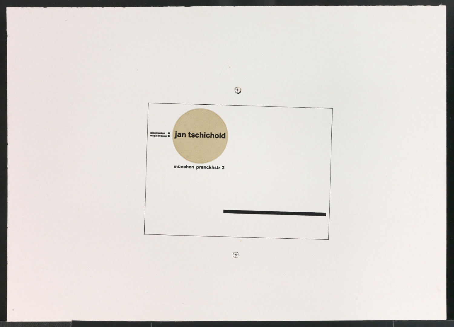 Druckfahnen für den Abbildungsteil von Leben und Werk des Typographen Jan Tschichold — Blatt 87