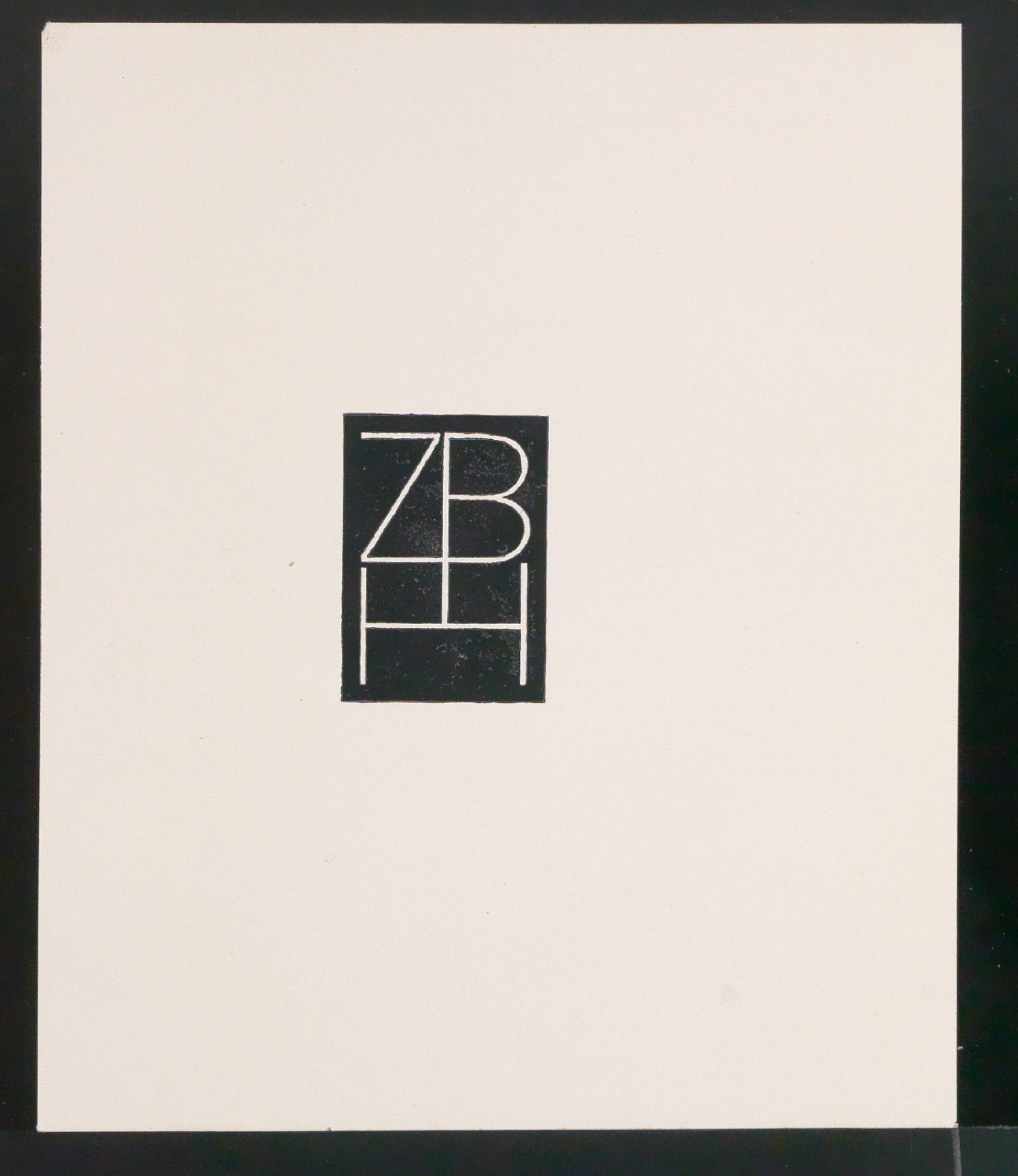 Probedrucke von Firmenzeichen ZBH — Blatt 3