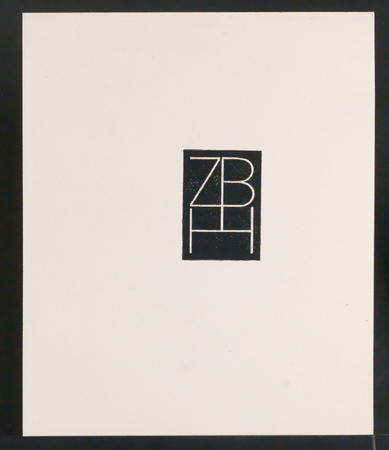 Probedrucke von Firmenzeichen ZBH — Blatt 5