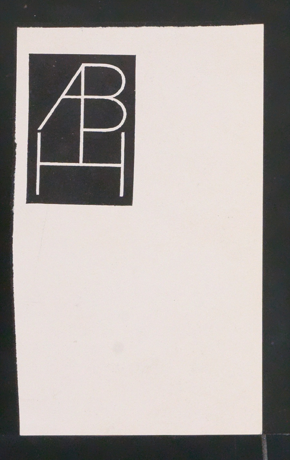 Probedrucke von Firmenzeichen ZBH — Blatt 7