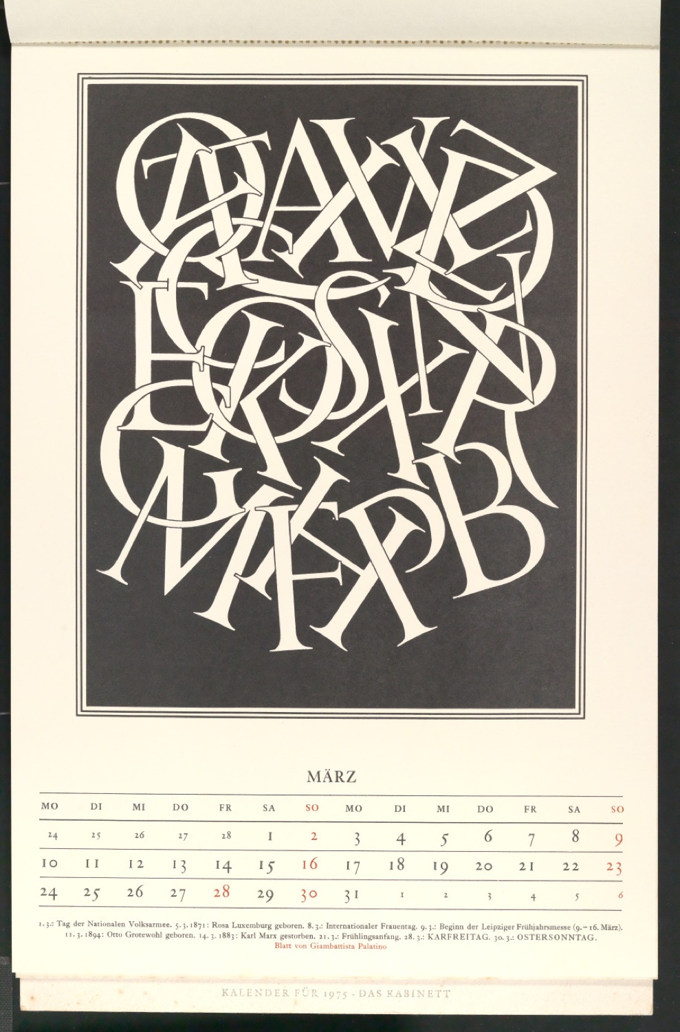Schriftkunst — Blatt 9