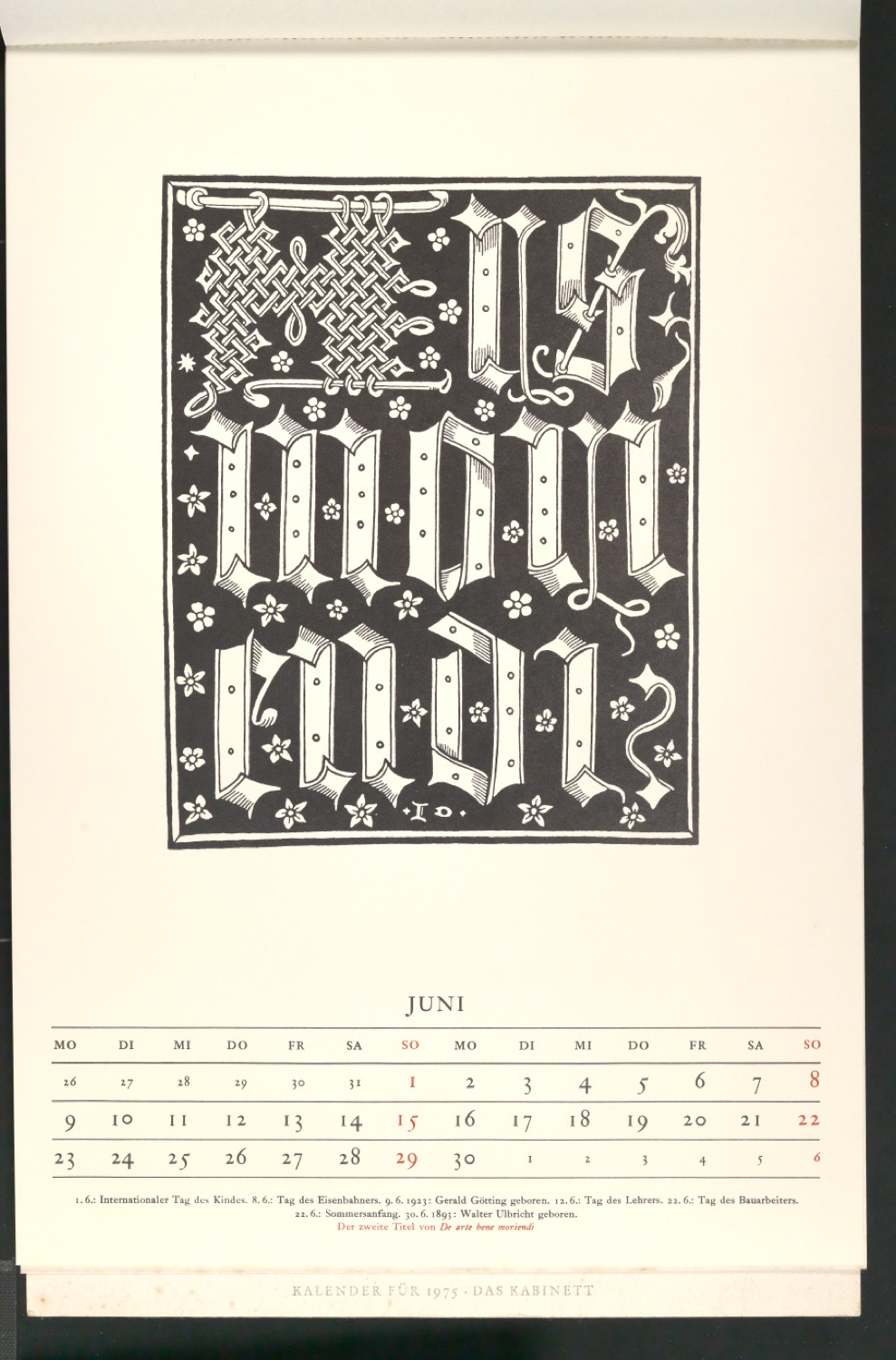Schriftkunst — Blatt 15