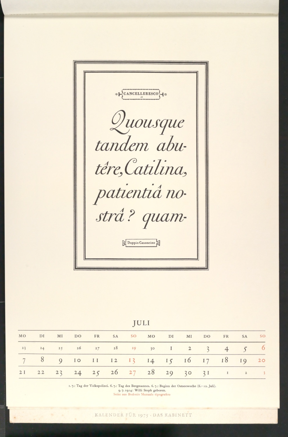 Schriftkunst — Blatt 17
