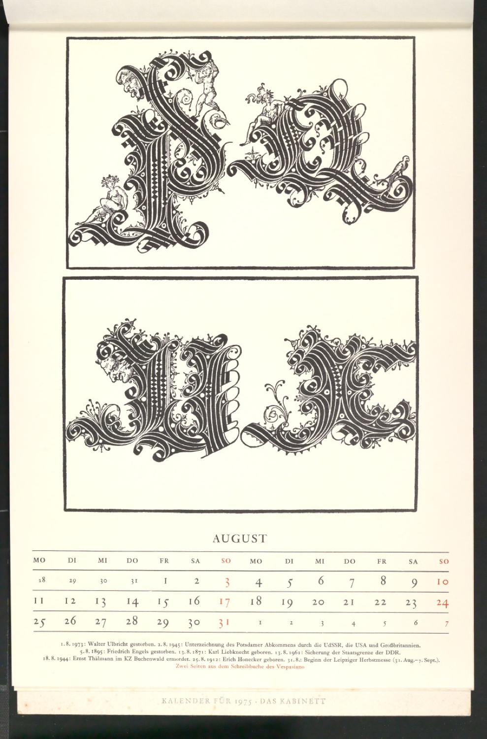 Schriftkunst — Blatt 19