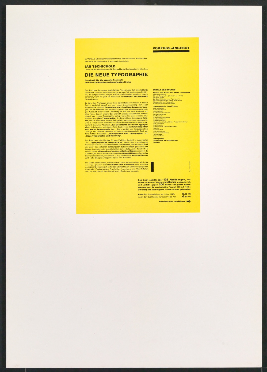 Probedrucke von Reproduktionen gestalterischer Arbeiten als Illustrationen — Blatt 1